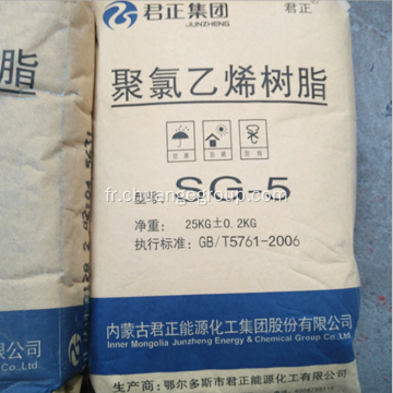 Junzheng PVC résine SG5 pour PVC flexible